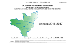 Calendrier Grand-Ouest 2016-2017 partie examen pro V11