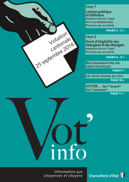 Vot`info votation cantonale du 25 septembre 2016