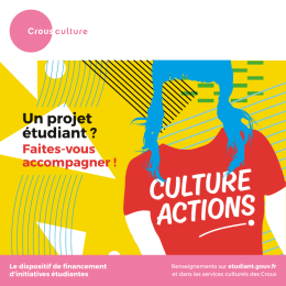 culture actions - CROUS de Nantes