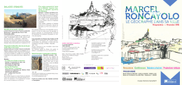 Programme - Musée d`Histoire de Marseille