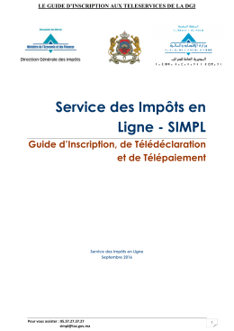 Mandat pour les opérations de télédéclaration et/ou de télépaiement