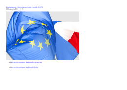 Conclusions des Conseils europÃ©ens et Conseils ECOFIN 21