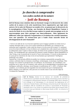 -‐ Joël de Rosnay -‐