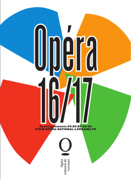 Consulter - Opéra national de Lorraine