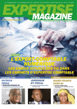 Expertise Magazine N°3 - L`Ordre des Experts Comptables de Côte