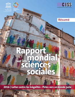 Rapport mondial sciences sociales sur les 2016