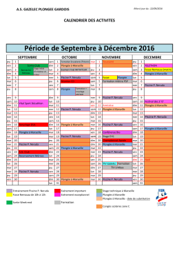calendrier-2016-2017 - AS Gazelec Plongée Gardois