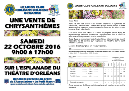 lions club orleans sologne - Association Le Petit Marc
