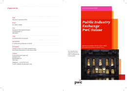 Public Industry Exchange PwC Suisse
