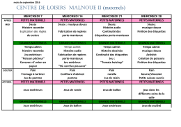 Programme CLAEM - Ville d`Emerainville