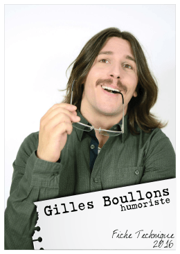 Fiche Technique - Gilles Boullons