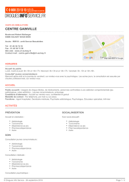 centre gainville - Drogues Info Service