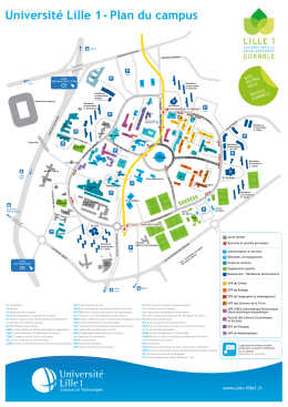 Université Lille 1- Plan du campus