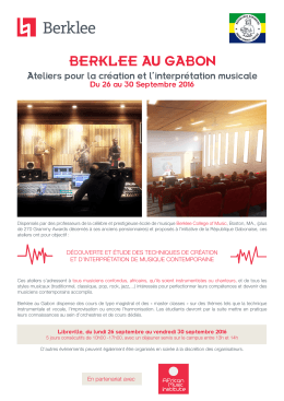 berklee au gabon - African Music Institute