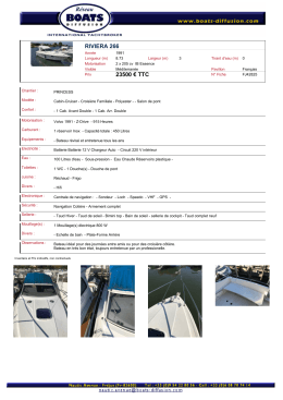 RIVIERA 266 - PRINCESS - annonce de bateau d`occasion moteur