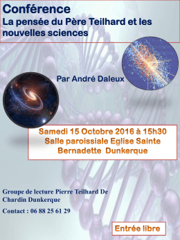 Conférence A. DALEUX TdC et nouvelles sciences