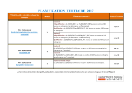 planification tertiaire 2017