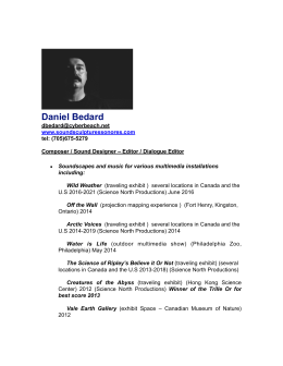 Consult Daniel Bédard`s complete CV