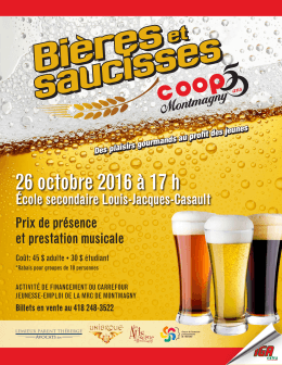Bières et saucisses aff 8x11 - Carrefour Jeunesse Emploi de