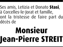 Monsieur Jean-Pierre STREIT