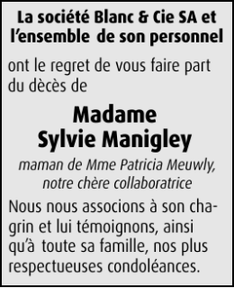 Madame Sylvie Manigley