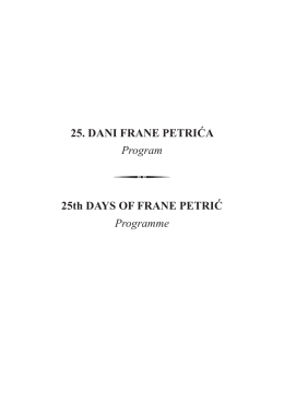 25 dfp program - Hrvatsko filozofsko društvo