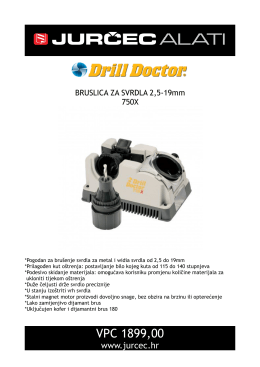 Brusilica za svrdla Drill doctor 750X VPC 1899,00