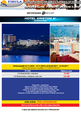 Sheraton Dubrovnik riviera hotel 5* hotel ariSton 5*