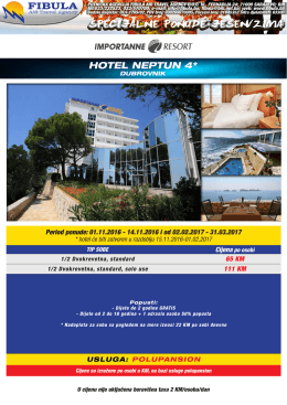 Sheraton Dubrovnik riviera hotel 5* hotel nePtun 4*