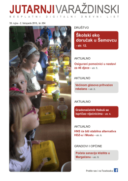Školski eko doručak u Šemovcu