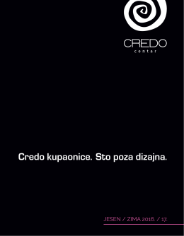 PDF Katalog - CREDO CENTAR