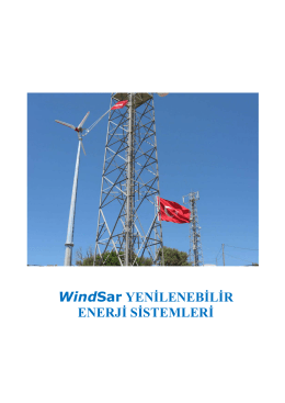 WindSar YENİLENEBİLİR ENERJİ SİSTEMLERİ - Wind