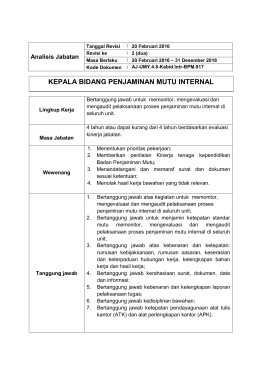 anjab-kabid-pm-internal - Universitas Muhammadiyah Yogyakarta
