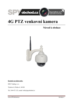 4G PTZ venkovni kamera