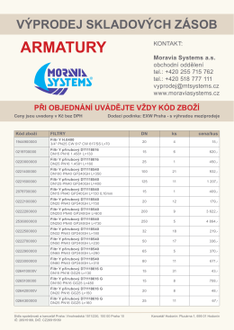 armatury - Moravia Systems