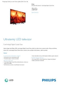 Product Leaflet: 80cm (32") ultratenký LED televizor