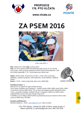 ZA PSEM 2016 - 176. PTO Vlčata
