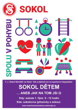 plakát Sokol dětem 2016