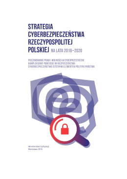 Strategia Cyberbezpieczeństwa Rzeczypospolitej Polskiej na lata