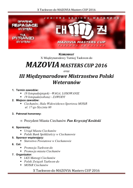 MMC 2016 - Polski Związek Taekwon-do