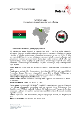 Stosunki gospodarcze z Libią