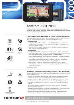 TomTom PRO 7100 - TomTom Telematics