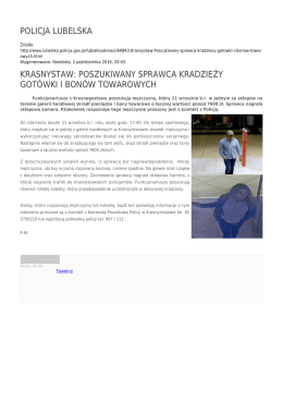 policja lubelska krasnystaw: poszukiwany sprawca kradzieży
