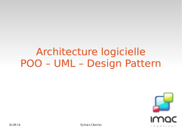 Architecture logicielle POO – UML – Design Pattern