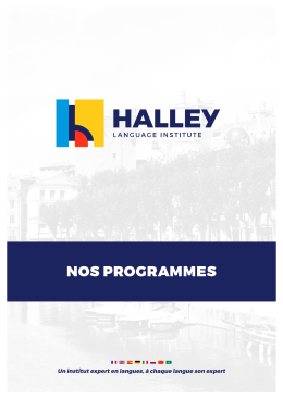 téléchargez notre brochure - Halley Language Institute