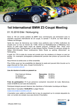 1st International BMW Z3 Coupé Meeting