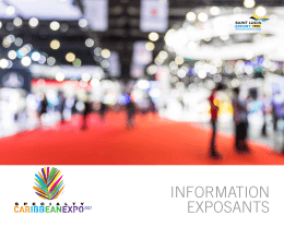 InformatIon exposants - Specialty Caribbean EXPO