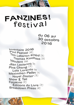 Accueil - FANZINES ! festival 2016