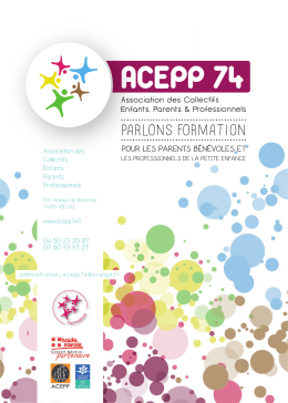acepp 74 - Association des Collectifs Enfants Parents Professionnels