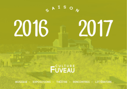 Programme culturel 2016-2017 - Office de tourisme de fuveau